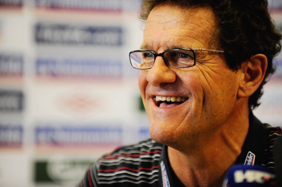 Fabio Capello talks to the media ahead of England's clash with Croatia.